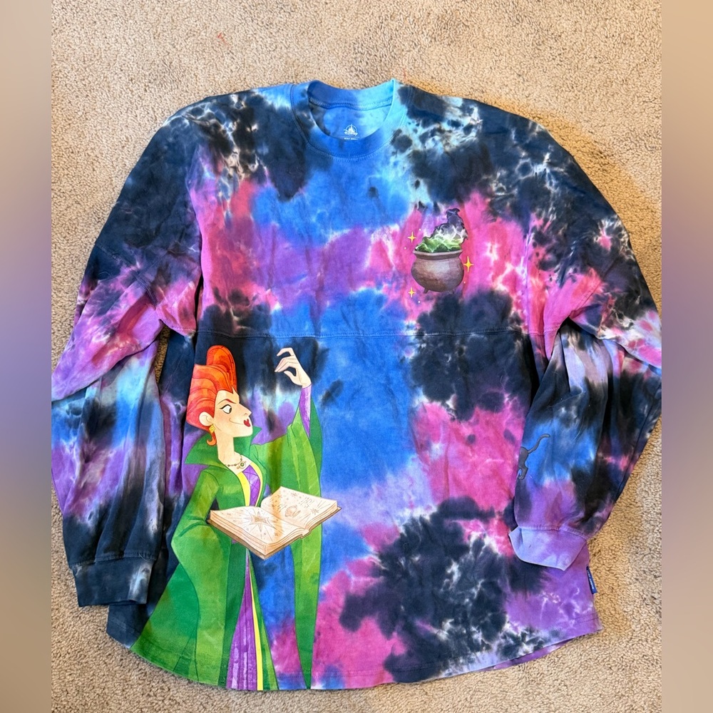 Disney Blue Ombre Hocus Pocus Spirit Jersey Shirt